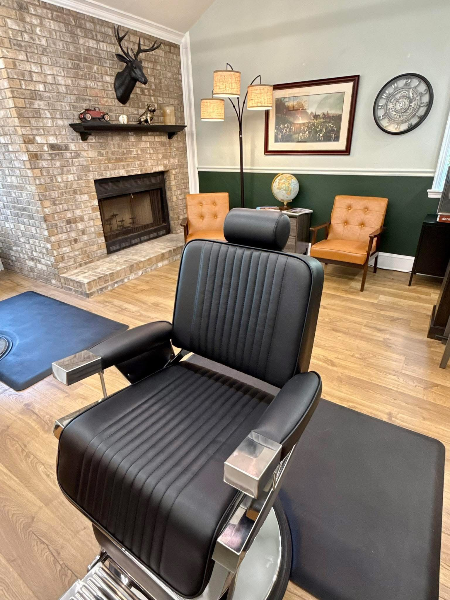 John's Barber Shop Interior and Chair